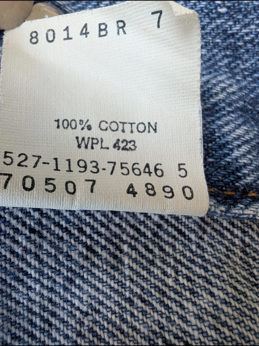 1993 Vintage Levi's Men's Blue Denim Jean Jacket